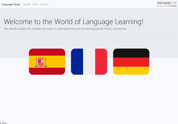 language learning site image